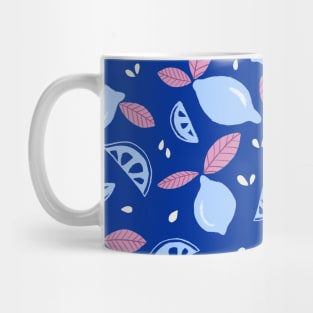 Cute Lemon Pattern - Retro Mug